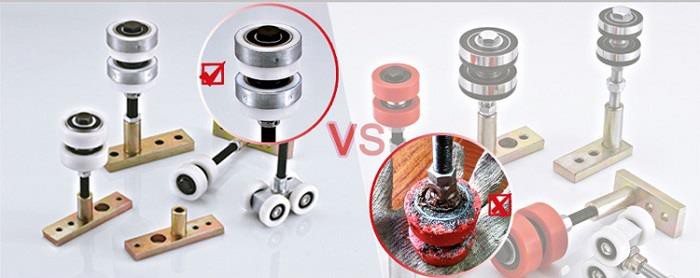 Comparison of Egood high-quality POM partition rollers vs inferior recycled plastic rollers. Egood rollers feature durable bearings and corrosion resistance, while cheap alternatives crack and rust. Comparison of Egood high-quality POM partition rollers vs inferior recycled plastic rollers. Egood rollers feature durable bearings and corrosion resistance, while cheap alternatives crack and rust.