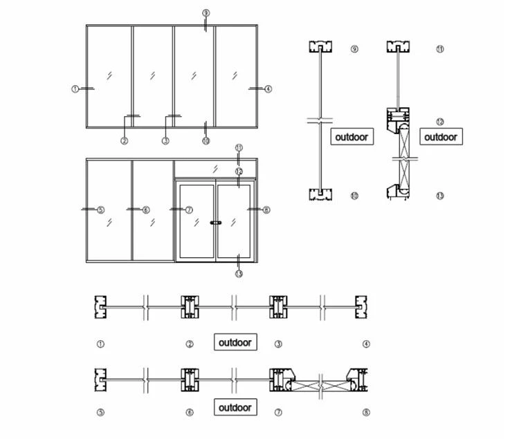 Egood office glass partition system