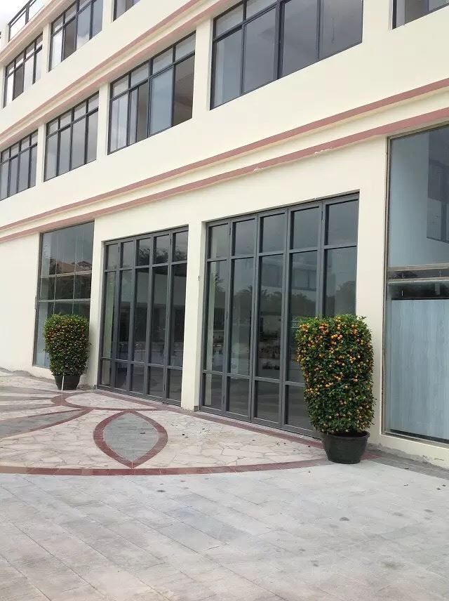 exterior glass wall sliding folding door