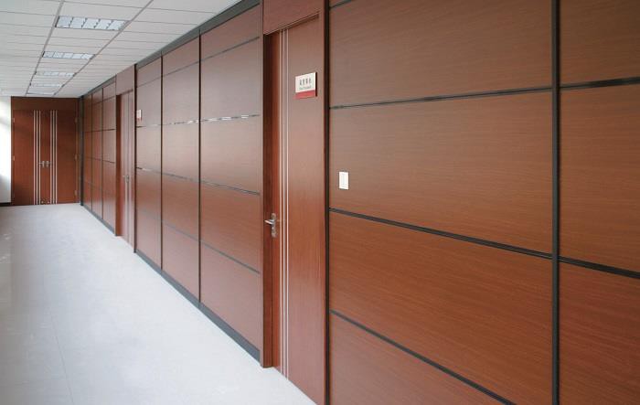 High Quality Anodized Office Glass Partition with Flush Door Design Double Glazed