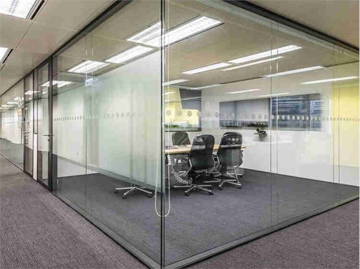 108 Single Glazed Office Fullview Glass Partition