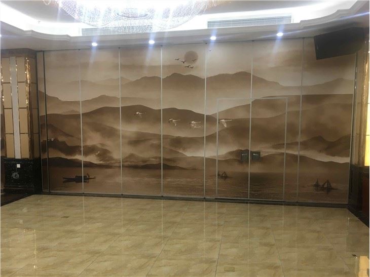 Landscape Painting Movable Wall Panel