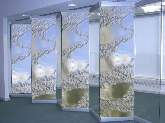 Movable Full View Frameless Glass Wall