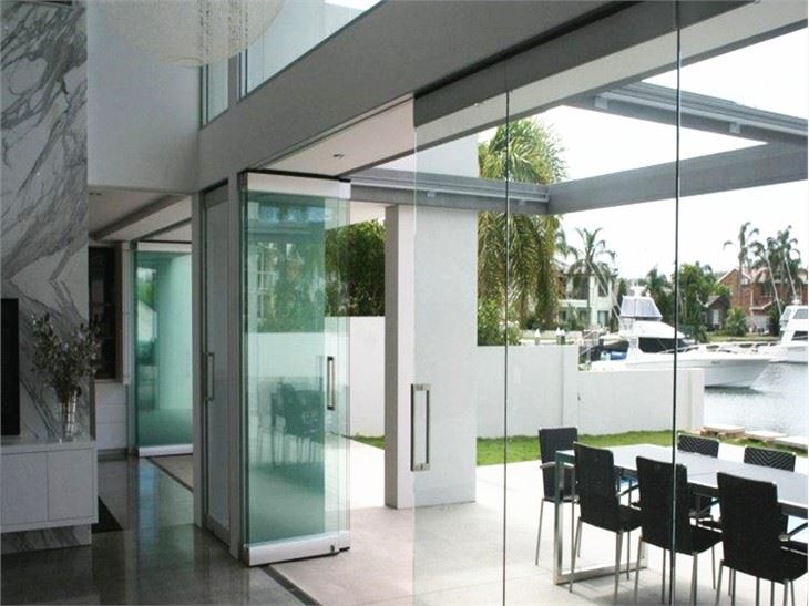 Movable Fullview Frameless Glass Wall
