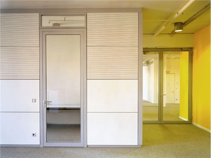 Modern Fashion Steel Entrance Double Glass Metal Wrought Iron Door