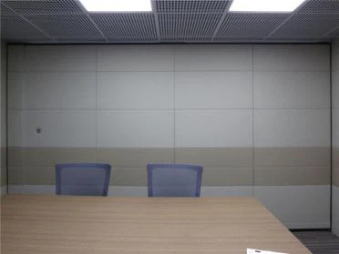 Acoustical Leather Upholstery Movable Wall Partition