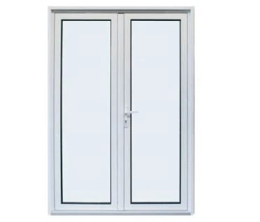 Brown Narrow Frame Aluminum Sliding Door with Double Tempered Glass