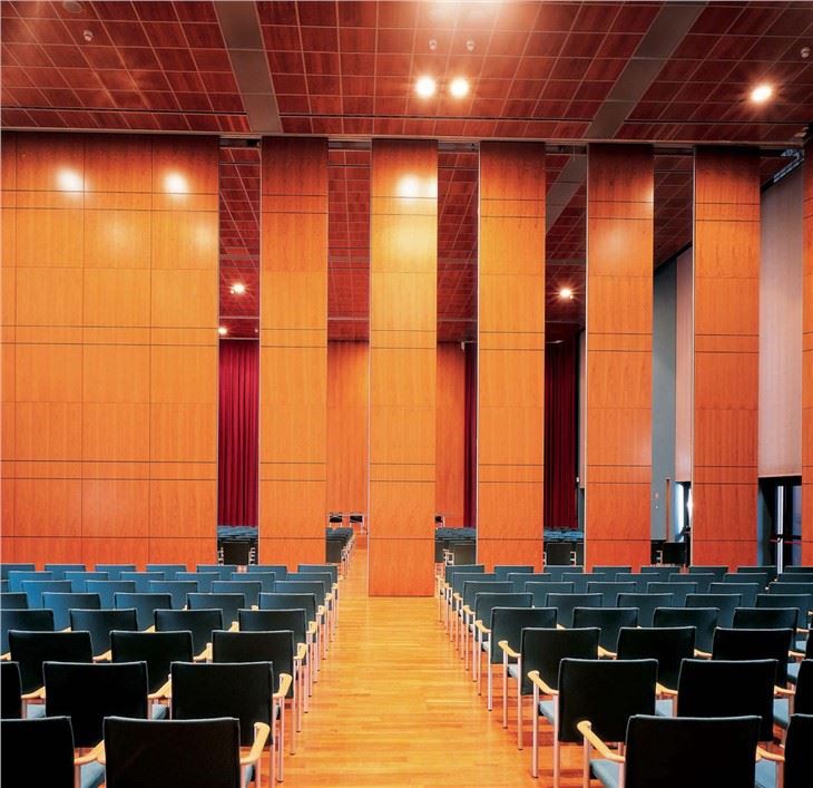 Aluminium Frame Acoustic Folding Door Partition Movable Partition Wall Board For Hotel