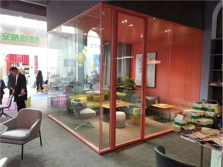 Panoramic Frameless Glass Partition Office
