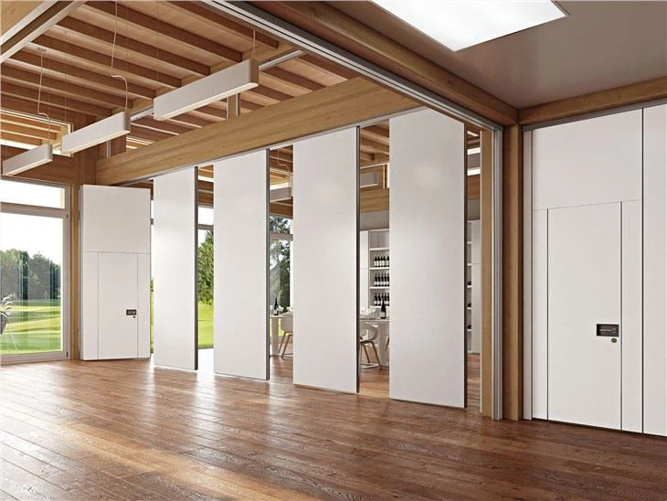 Type 100 Fomica Aluminum Track Sliding Gym Folding Wall