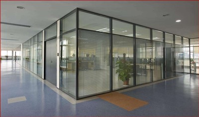 Modern Design Aluminium Frame Acoustic Tempered Glass Partition For Meeting Room